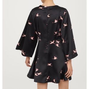 H&M satin kimono style dress
